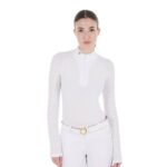 POLO GARA EQUESTRO LASER KNIT Donna, Manica Lunga 